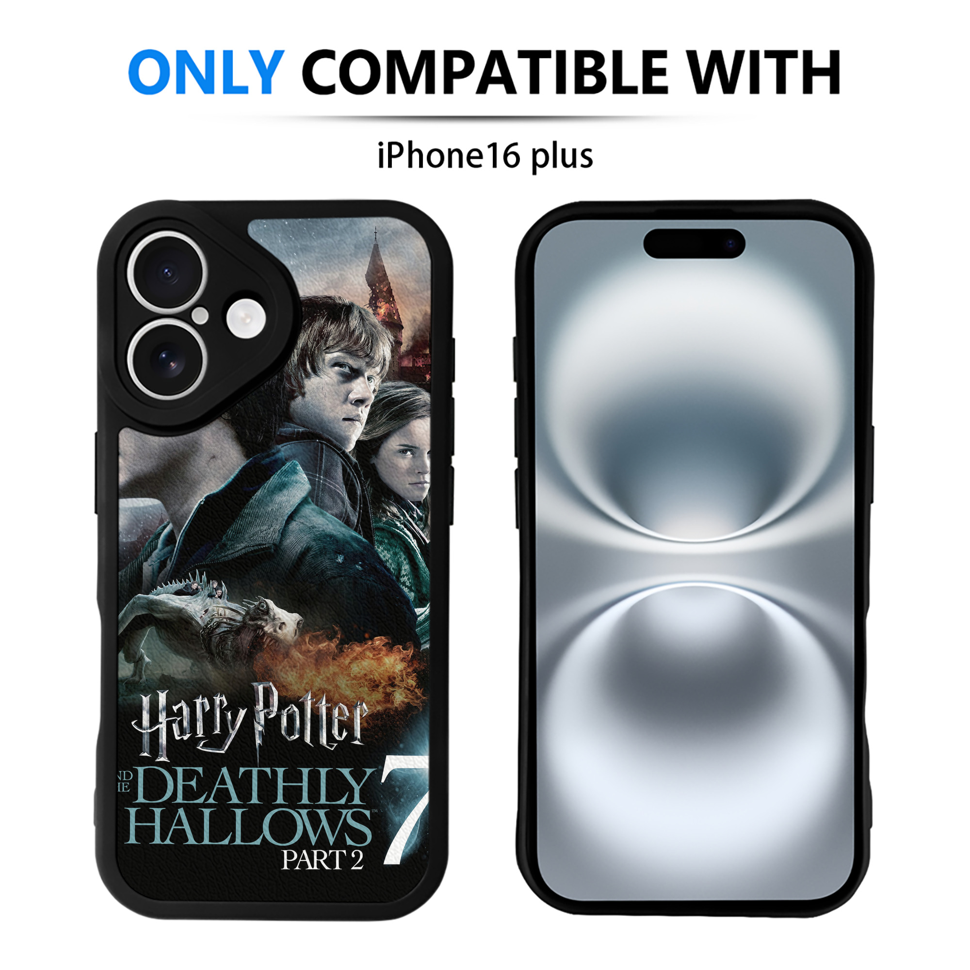 （画像用） Harry Potter ハリー・ポッターシリーズ 【iPhone 16シリーズ対応】シリコンスマホケース（レザー調） 材質：シリコン
